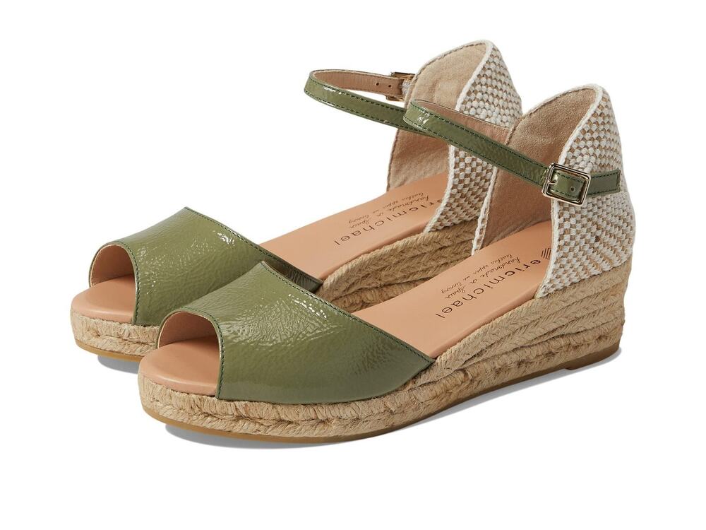ERIC MICHAEL® CASH WEDGED SANDALS FOR WOMEN – EU 41 (US WOMEN'S 10-11) M (B)